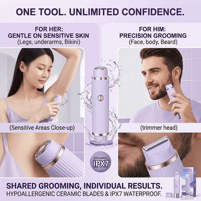Dual-Head Electric Shaver